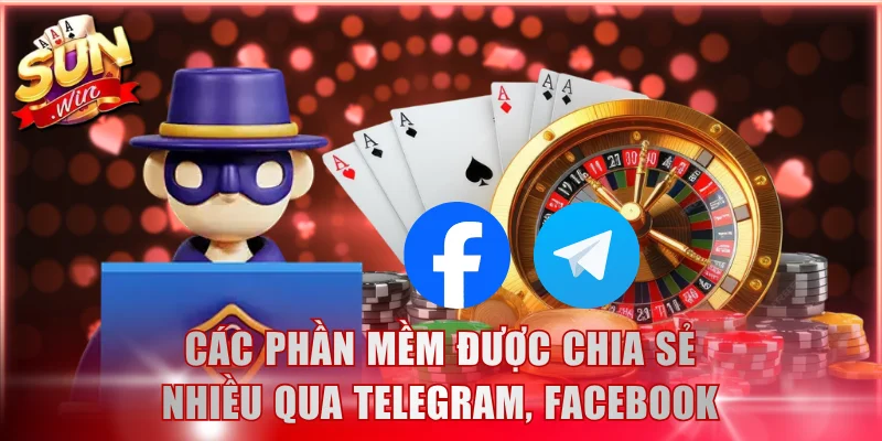 Các phần mềm được chia sẻ nhiều qua Telegram, Facebook